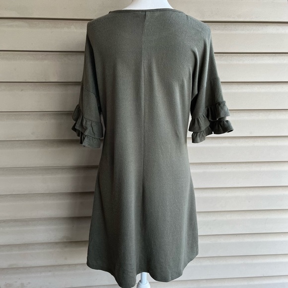 •Speechless• Ruffle Sleeve Sweater Dress - Size Large - Picture 6 of 8